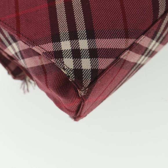 BURBERRY Nova Check Shoulder Bag Nylon Red Auth ti917 - Picture 16 of 16